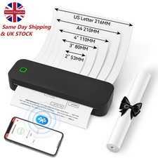 A4 Thermal Printer - ink-less Mobile Printer Bluetooth for Home Office Travel UK