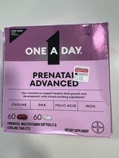 One A Day Prenatal Advanced Multivitamin 60 Softens  60 Tablets EXP 2/27