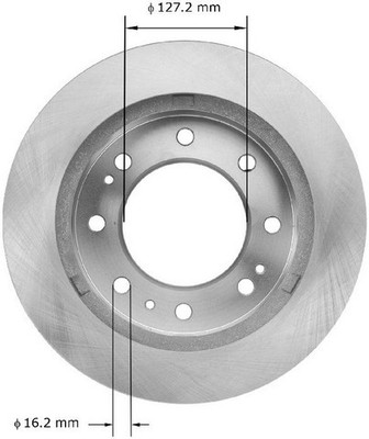 Bendix Premium Drum And Rotor Disc Brake Rotor P N Prt6074