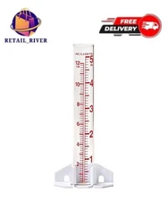 AcuRite 8.75" 5-inch Capacity Glass Rain Gauge - Clear