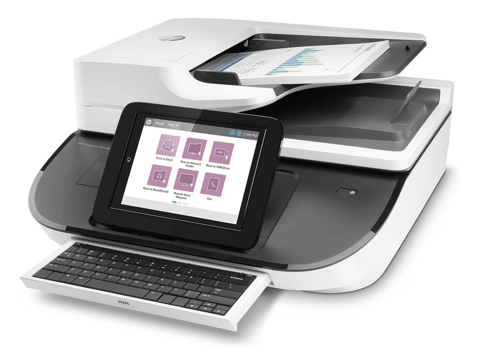 HP Digital Sender Flow 8500 fn2 A4 Document Capture Workstation/Scanner (L2762A) - Image 2 of 4