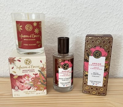 Yves Rocher Spice Infusion d Epices Kerze Yves Rocher Raumduft Argan&Rosenblüten