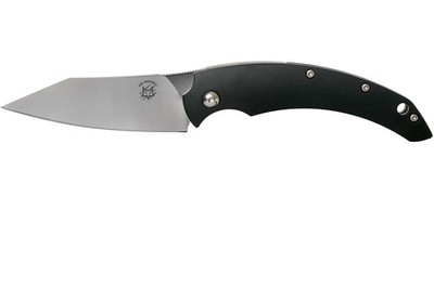 Fox Knives Slim Dragotac Feststehendes Messer N690Co Edelstahl Schwarz