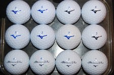 1 DOZEN MIZUNO Mix RB566 MAX PRO X  PRO S used Golf Balls AAAAA Free Tees