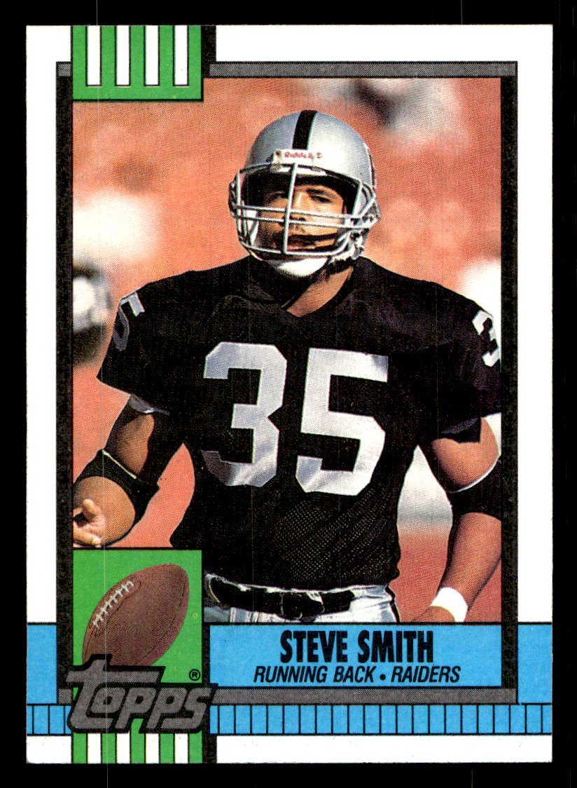 1990 Topps - Steve Smith #283 Football Sports Card Raw Trading Card
