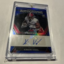 2024 Panini Prizm Draft Picks Blue /149 Kimani Vidal #DPA-KVL Rookie Auto RC