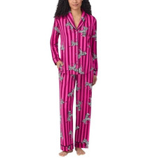 Room Service 2PC Womens Pajama Set Pink Zebra Sleepwear Size XXL