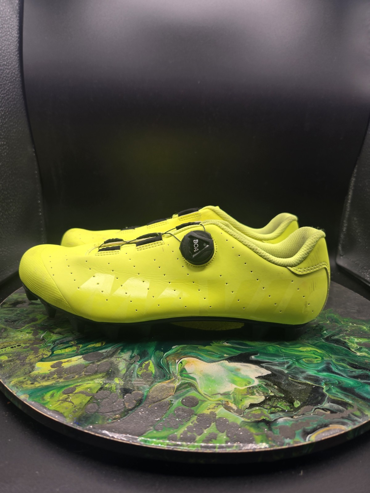 Mavic Yellow Road Cycling Shoes Men&rsquo;s 2-Bolt Dial Closure 