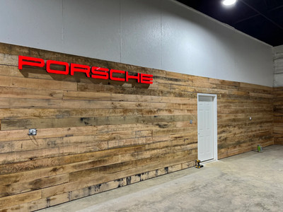 Porsche Schriftzug 310cm
