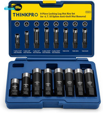 Spline Socket Set 8 Piece Wheel Lock Key 6 Spline Lug Nut Socket 7 Spline