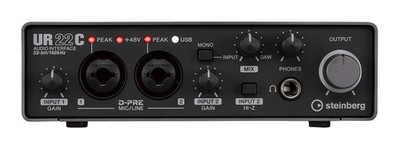 【しふぁ】UR22C 完動品(Cubase AI他アクセスコード付属なし) Steinberg UR22C 2x2 USB 3.0 Audio Interface with Cubase AI and