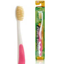 Kids Toothbrush Soft Flossing Pink Ultra Clean Manual Sensitive Teeth Gums