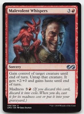 Malevolent Whispers #139 (NM) Ultimate Masters UMA Magic MTG
