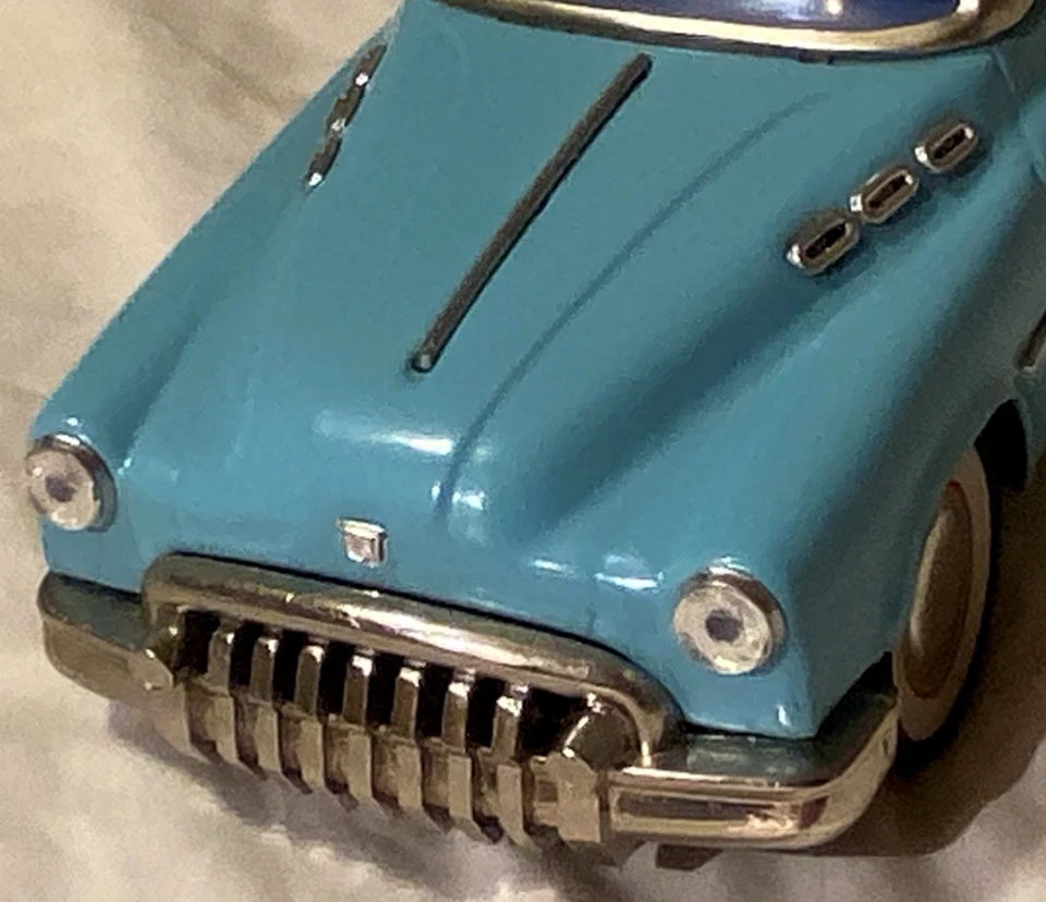 Antigo Dixie's Diner Buick Roadmaster carro conversível de fricção de metal TYCO retrô - Imagem 4 de 4