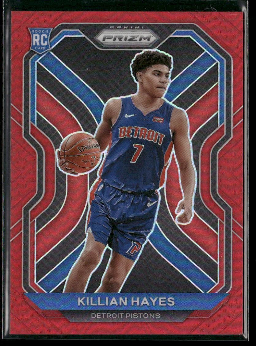 2020-21 Panini Prizm Killian Hayes #270 Red Prizm /299 Rookie RC Detroit Pistons