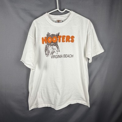 Vintage Single Stitch T Shirt XL White Va Beach USA More Than A Mouth Full Tee