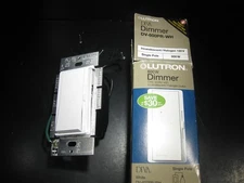 Lutron Diva 600W Dimmer Wall Switch White DV-600PR-WH