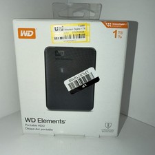 Western Digital WDBUZG0010BBK-WESN 1 TB Portable External Hard Disk - Black E4