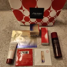 Shiseido Ginza Tokyo Skin Care Set & Cosmetic Gift Bag 8 pc