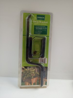 #ad 2 GardenLine Flower Box Deck Railing Brackets Secures Flower Boxes To Deck Rail $11.18
