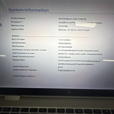 HP EliteBook x360 1040 G6 2in1 14" (i5-8365u - 8GB RAM - NO Drive/No OS