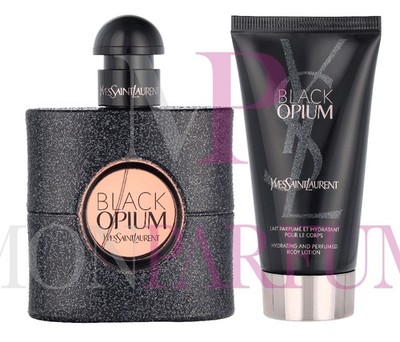 YSL Black Opium Geschenkset EDP 50 ml/Body Lotion 50 ml/Travel Selection