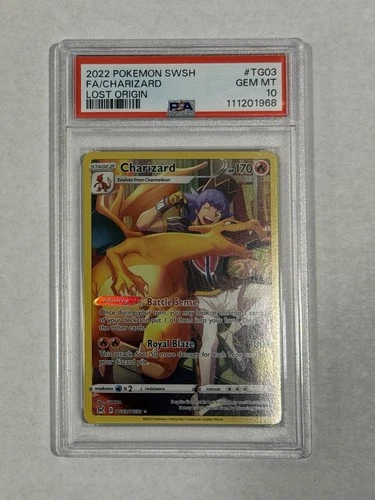 Pokémon Lost Origin TG03 Charizard PSA10