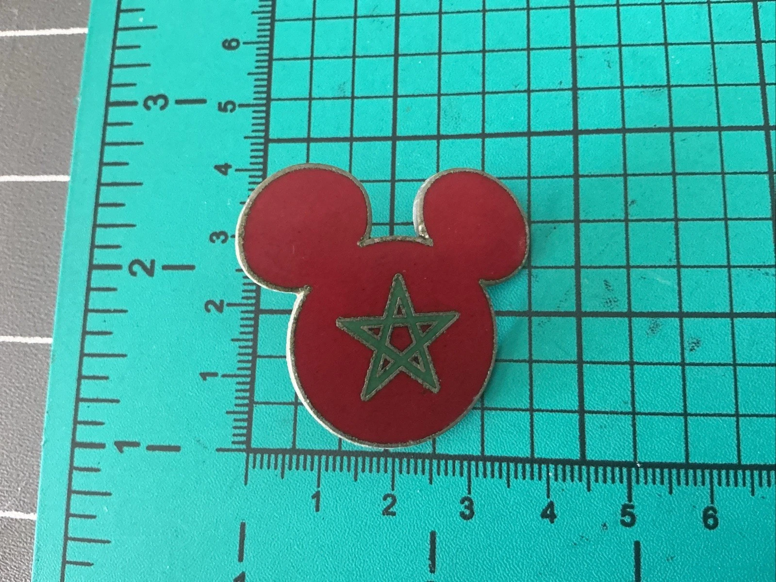 Disney Epcot World Showcase Morocco Mickey Head Ears Moroccan Flag HTF Pin