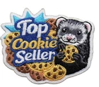 Girl Boy Cub TOP COOKIE SELLER ferret sales Fun Patches Crest Badge SCOUT GUIDES