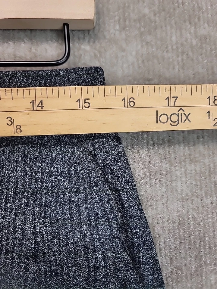 Falda Express Midi Para Mujer Talla Mediana Gris Polar Cintura Elástica Negocios Preppy Foto 3 de 4