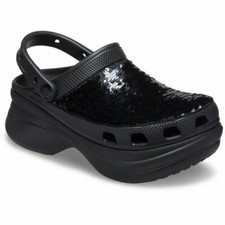 Crocs Classic Bae Sequin Clog Black/Multi Size W6