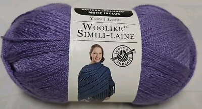 Loops and Threads WOOLIKE SIMILI-LAINE Yarn #17 Lavender  Purple 3.5 oz. Skein 
