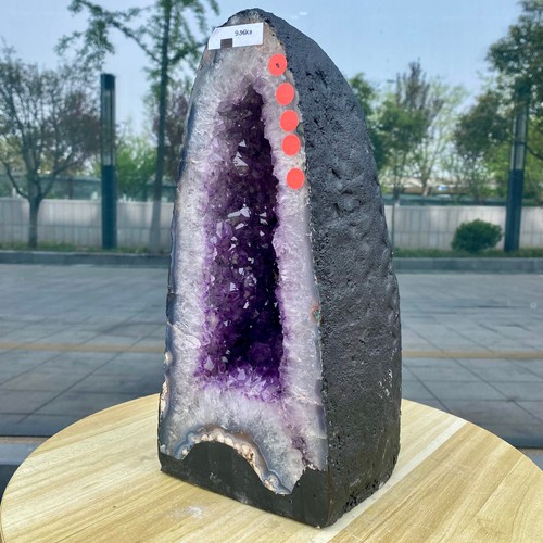 21.93LB Large Natural Amethyst Geode Cathedral Crystal Cluster Specimen Healing - Picture 5 of 16