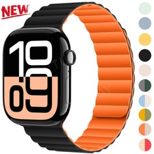 Magnetic Silicone Sport Band Strap For Apple Watch Series 10 9 8 7 6 5 4 3 2 SE
