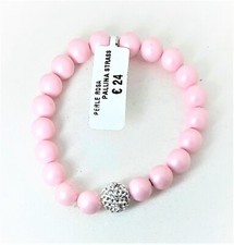 Bracciale donna elastico con sfere rosa Manuel Zed L2320_4407