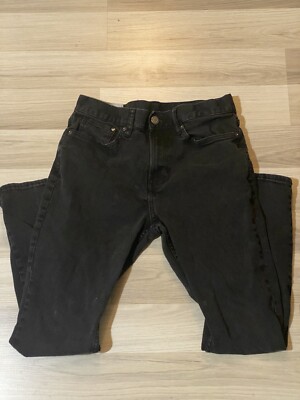Black Slim Straight Coupe Étroite 30x30 Men s Jeans
