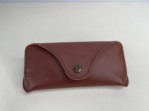 Vintage Authentic Ray Ban Snap Felt Lined Sunglasses Hard Case Brown 6" Long