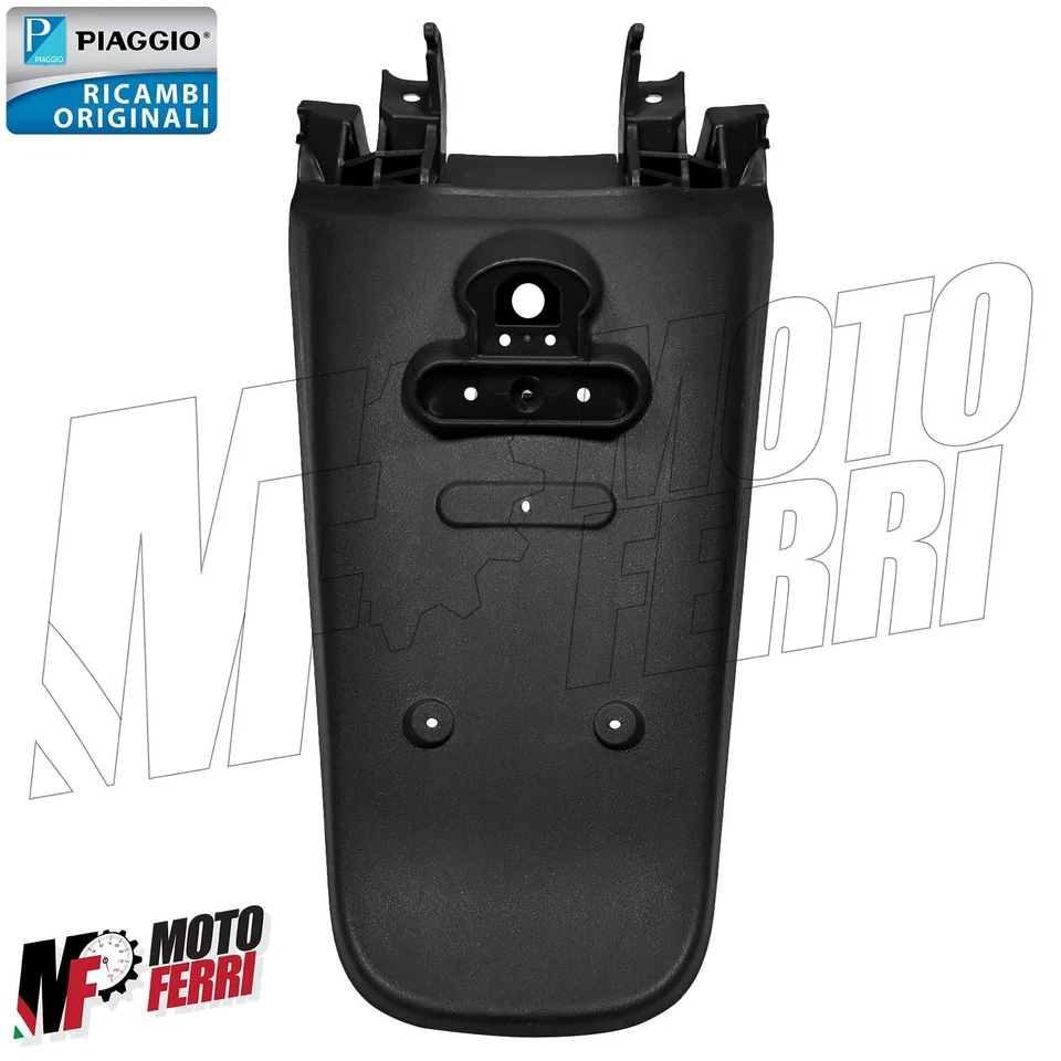 MF5738 Garde-Boue Immatriculation Arrière Noir piaggio beverly 400 500 ( - Photo 2/4