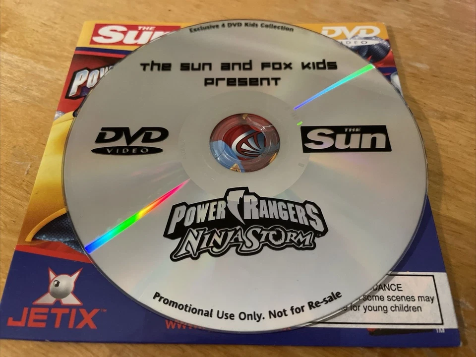 Power Rangers - Ninja Storm : 4ox Kids Promo Children's Animated DVD VGC - Image 3 of 3