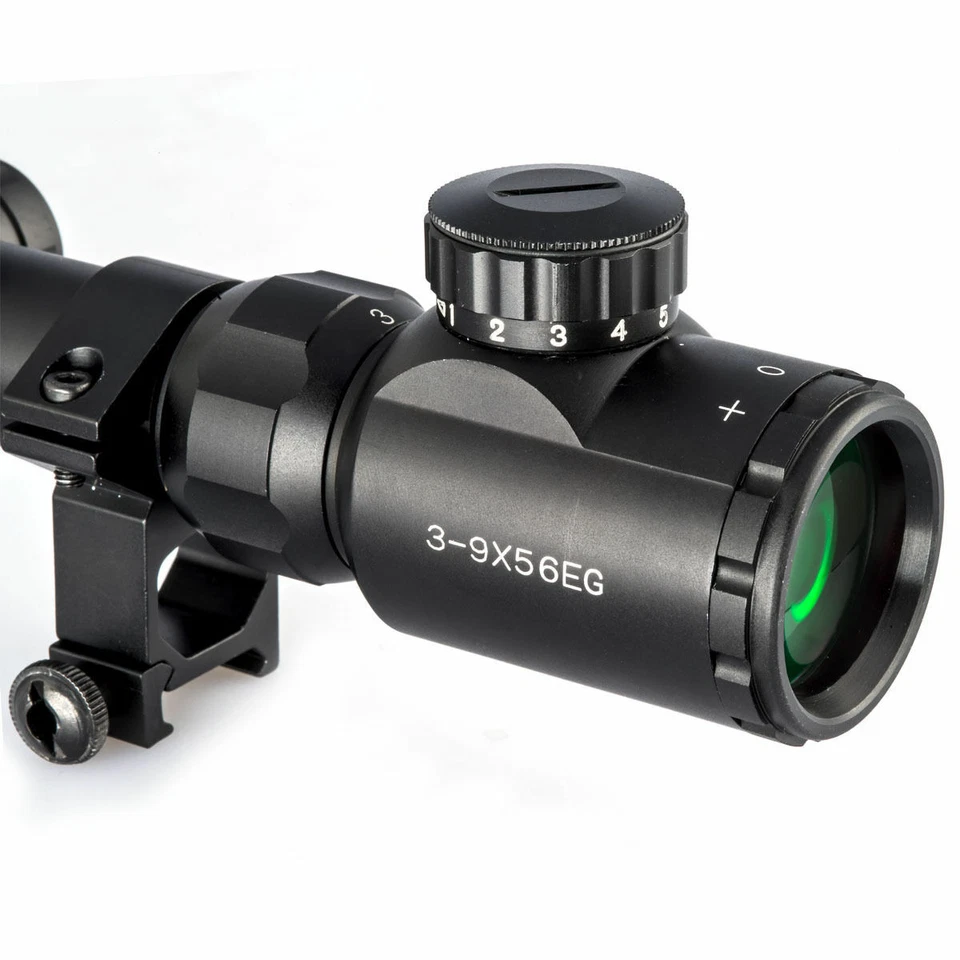 3-9X56E Red & Green Magnifier Rangefinder Reticle Illuminated Sight Riflescope - Image 4 of 4