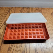 Contenedor de almuerzo de tocino Tupperware vintage para pimentón 1292-7 tapa 1293-8