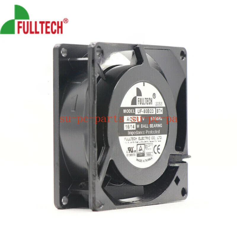 FULLTECH UF-80B23 BTH Axial fan AC 230V 16/14W 80*80*25mm Cabinet cooling fan - Image 3 of 4