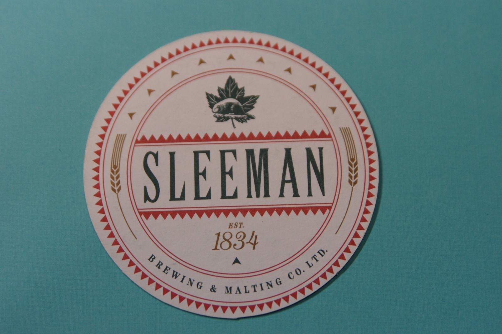 Beer Coaster Sleeman Brewing & Malting Co Guelph, Ontario, CA