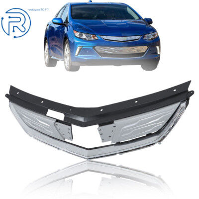 For Chevrolet Volt Premier 16-19 Front Bumper Upper Grille Chrome Plastic