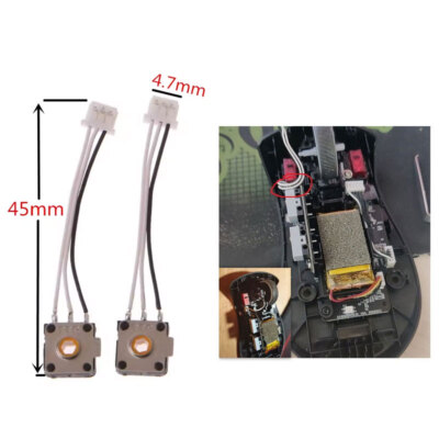 2x TTC Gold Mouse Wheel Encoder 48M Lifespan for ROG Gladius III Wirelss Mouse