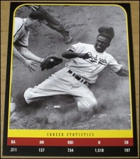 2009 Jackie Robinson Photo Clipping Brooklyn Dodgers 2.75