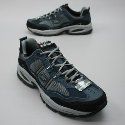 Skechers Men's 14 Sport Vigor Trait Memory Foam Blue Shoes