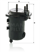 Image of MANN WK939/12X Fuel Filter