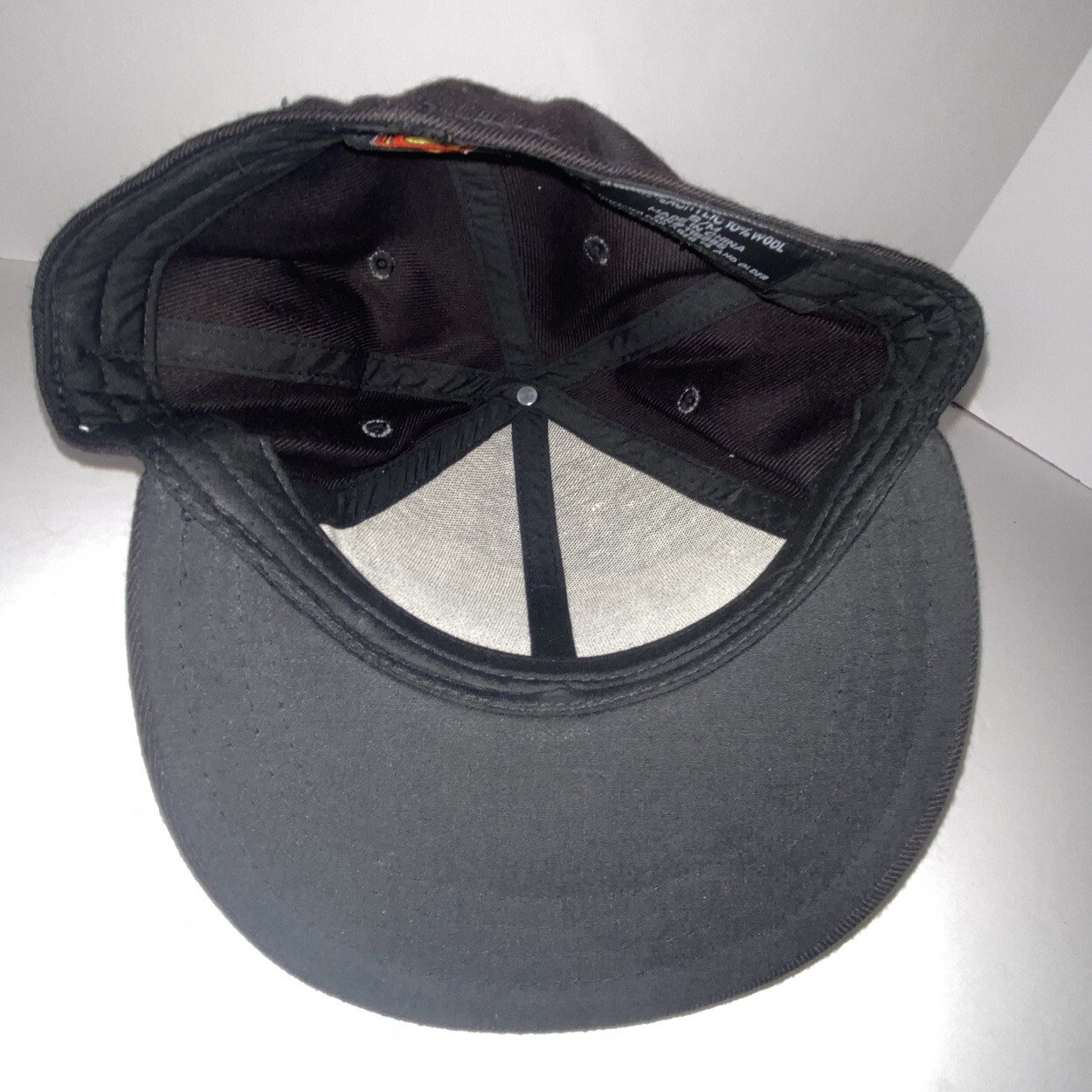 Superman DC Comics Fitted Baseball Cap Black S/M - image 5