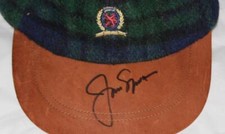 JACK NICKLAUS SIGNED LEATHER BILL GOLF CAP / HAT MASTERS CHAMP INVESTMENT GRADE